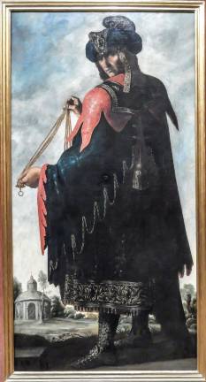 Zurbarán's “Jacob and His Twelve Sons” The bright red sleeves and backward glance of “Levi” make him stand out from the other sons of Jacob. Auckland Castle, County Durham, © The Auckland Project/Zurbarán Trust. Photo: Adel Gorgy