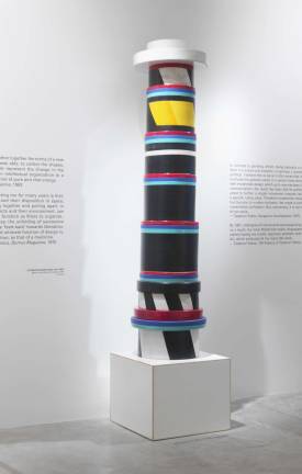 A Design Visionary Ettore Sottsass (Italian, 1917-2007). "Power Distributor Menhir," 1967. Ceramic. 93 11/16 in. Private Collection, Europe © Studio Ettore Sottsass Srl
