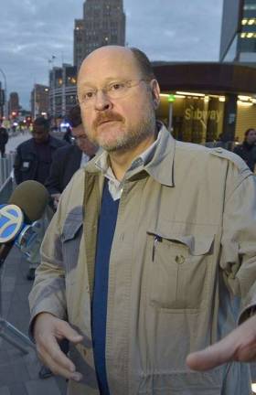 NYC’s subway savior Joseph Lhota, in his first stint as MTA chairman, after Superstorm Sandy in November 2012. Photo: MTA, via Wikimedia Commons
