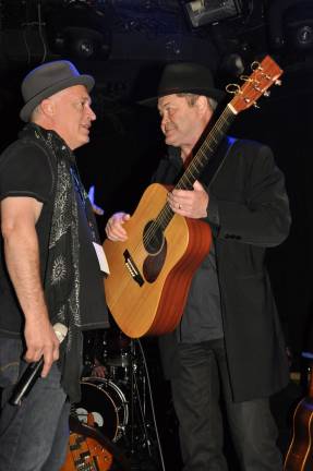 Rocking Out for a Cause Donnie Kehr, left, with Mickey Dolenz of The Monkees. Photo: Mickey Dolenz.