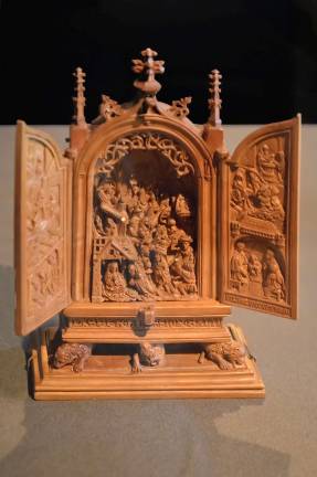 infinity, in the palm of your hand A miniature altarpiece with the Adoration of the Magi from the Art Gallery of Ontario, Toronto, shows variety and the artist's creative spark. Photo: Adel Gorgy