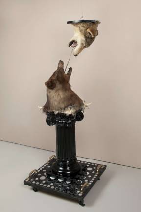Altering the self and the world "Tongue Kiss." Genesis Breyer P-Orridge. 2003. Mixed media, 72 x 23 x 23 inches. Courtesy of the Artists & Invisible-Exports. Photo: David De Armas