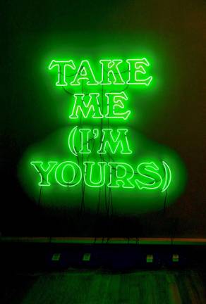 Now Art Belongs to You and Me "Take Me, I'm Yours" at the Jewish Museum invites visitors to take home free art. Photo: Adel Gorgy