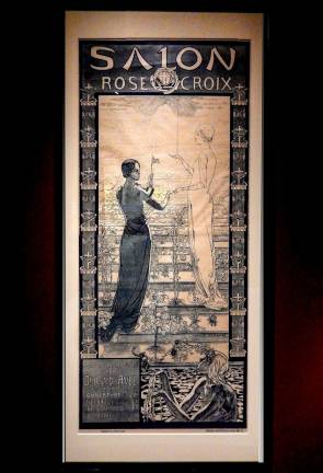 Fantastic Beasts and Femmes Fatale Poster for the first Salon de la Rose+Croix, 1892. Photo: Adel Gorgy