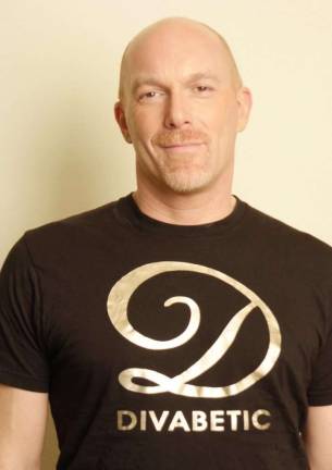 the ‘quiet storm’ of diabetes Max Szadek wearing a Divabetic tee he designed. Photo: Winston Kerr, Kerr Photo  
