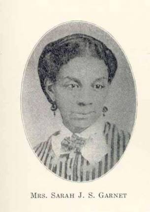 Sarah Smith Garnet, who lived in Greenwich Village, was the city&#x2019;s first black female public school principal and an advocate for the right of African-American women to vote. Photo: New York Public Library, via NYC Landmarks Preservation Commission