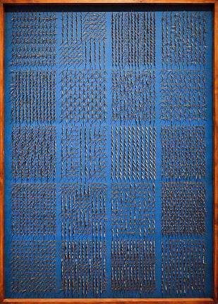 Modern Girl Power In 1967, Czech artist, Bela Kolárová found a way to make office supplies into art and made space for herself in the realm of 20th century abstract art. Photo: Adel Gorgy