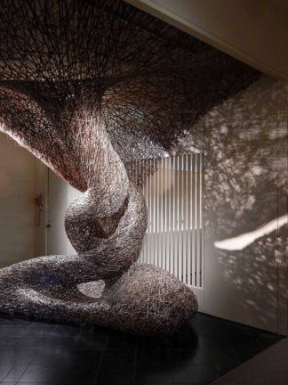 Weaving a Tale "The Gate" a site-specific installation opens The Met's “Japanese Bamboo Art: The Abbey Collection.” Photo: Adel Gorgy