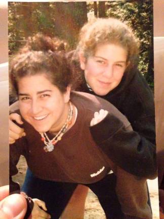 Caroline (left) with her sister Natalie at Camp Walden in 2004.&#xa0;Photo: Courtesy of Caroline Rothstein