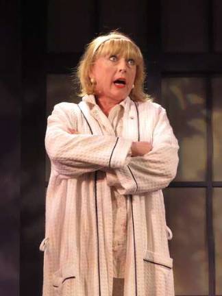 TO VOTE OR NOT TO VOTE Lisa Ann Wright-Mathews as presidential candidate Melanie Jefferson in "Votes," a musical set on the eve of the 2016 election, at the Castillo Theatre. Photo: Remy.