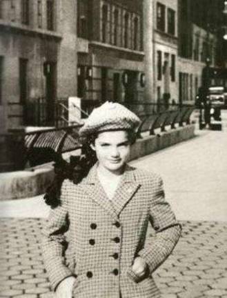 RAISING THE ROOF AT CHAPIN A young Jacqueline Bouvier, later Jacqueline Kennedy Onassis, near the Chapin School in the late 1930s or early 1940s. She attended the elite all-girls private school from first grade to sixth grade. Photo: John F. Kennedy Presidential Library & Museum