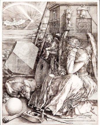 art, by the numbers Albrecht Dürer's "Melencolia I" is filled with mystery, magic and math. Photo: Adel Gorgy