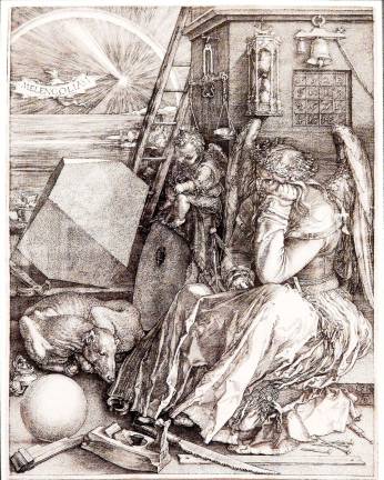art, by the numbers Albrecht Dürer's "Melencolia I" is filled with mystery, magic and math. Photo: Adel Gorgy