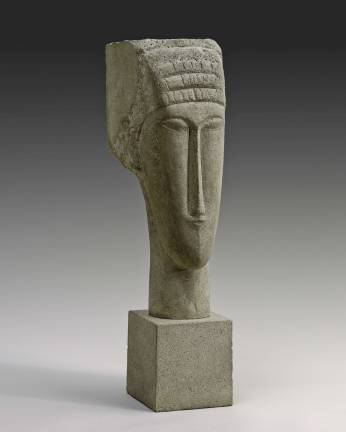 Taking Off the Mask Amedeo Modigliani. Head, 1911-1913. Limestone 28 x 7 x 8 in. Solomon R. Guggenheim Museum, New York, Gift, Solomon R. Guggenheim