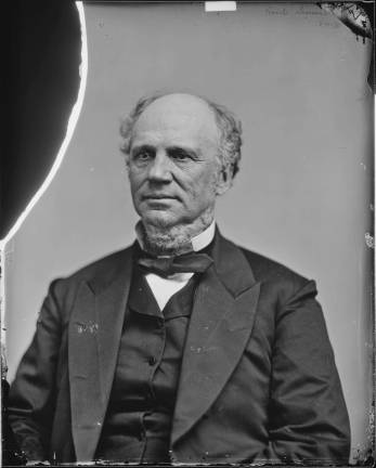 MONUMENTAL BATTLE RAGES OVER MONUMENTS An 1860s-era photo of Horatio Seymour, a governor of New York who ran an ugly white-supremacy campaign against Ulysses S. Grant for president in 1868 under the motto, “This is a white man’s country. Let white men rule.” A City Council member is demanding that a portrait of Seymour on prominent display at City Hall be ejected. Photo: Matthew Brady / National Archives & Records Administration, via Wikimedia Commons