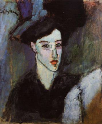 Taking Off the Mask Amedeo Modigliani. "The Jewess," 1908. Oil on canvas. 21 x 18 in. Laure Denier Collection, Paul Alexandre Family, courtesy of Richard Nathanson, London