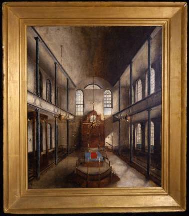 an essential thread Solomon Nunes Carvalho. Kahal Kadosh Beth Elohim, Interior, 1838. Oil on canvas. Collection of Kahal Kadosh Beth Elohim. The Charleston, S.C., congregation was founded in 1749.