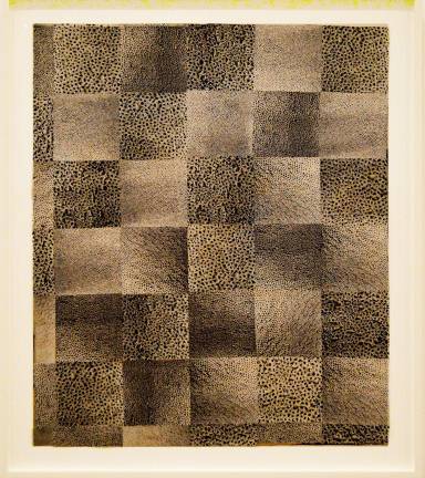 Modern Girl Power Yayoi Kusama's distinctive voice comes through in many media, here, a collage of gelatin silver prints, "Accumulation of Nets (No. 7)." Photo: Adel Gorgy
