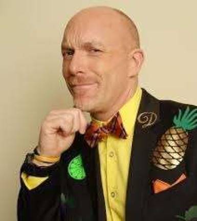 the ‘quiet storm’ of diabetes Max Szadek aka Mr. Divabetic decked out in his "fruit suit." Photo: Winston Kerr, Kerr Photo   