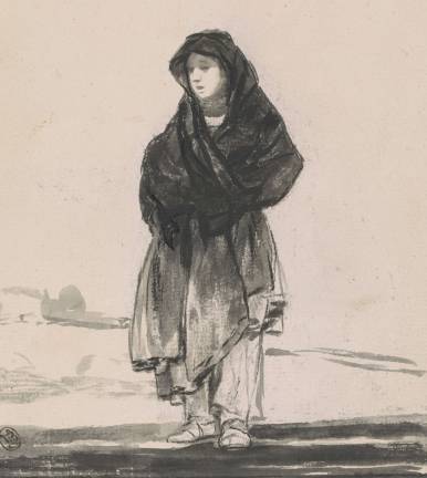 Drawn to Collecting Francisco de Goya (1746–1828), "Leave it all to Providence (Dejalo todo a la probidencia)," 1816-20, black ink and gray wash, Thaw Collection, The Morgan Library & Museum. Photo: Steven H. Crossot