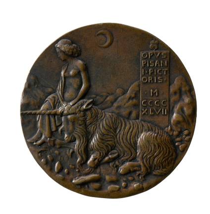 Gems in Relief Antonio di Puccio Pisano, called Pisanello (ca. 1395–1455), "Cecilia Gonzaga" (1426–1451), dated 1447. Copper alloy, cast; 85.8 mm. Stephen K. and Janie Woo Scher Collection. Photo: Michael Bodycomb