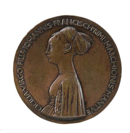 Gems in Relief Antonio di Puccio Pisano, called Pisanello (ca. 1395–1455), "Cecilia Gonzaga" (1426–1451), dated 1447. Copper alloy, cast; 85.8 mm. Stephen K. and Janie Woo Scher Collection. Photo: Michael Bodycomb