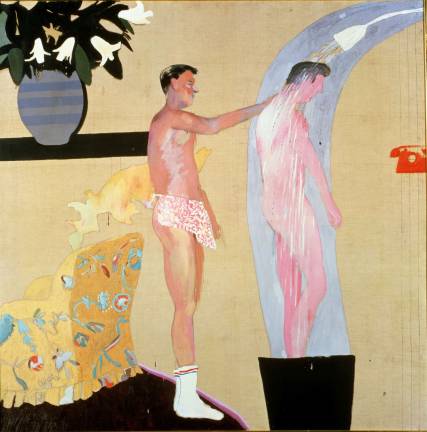 Take a Bow, David Hockney David Hockney, "Domestic Scene, Los Angeles." 1963, oil on canvas. Private collection. © David Hockney