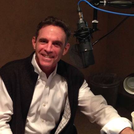 Bringing LGBTQ History To Life Eric Marcus, producer of the podcast "Making Gay History," in the recording studio. Photo courtesy of Eric Marcus