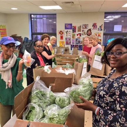 Through Fresh Food for Seniors, NYC seniors can receive a bag of fresh fruits and vegetables every two weeks. Photo courtesy of Office of Manhattan Borough President Gale Brewer