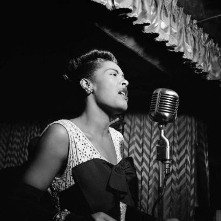Mapping History in Greenwich Village Billie Holiday, pictured performing in New York in 1947, first sang the haunting “Strange Fruit” at Café Society in Greenwich Village, one of dozens of sites pinpointed on a map where significant events of the LGBTQ, women's and minority rights movements took place. Photo: William P. Gottlieb