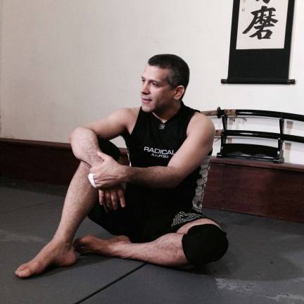 the art of the fight René Dreifuss, 47, the owner and driving force behing Radical MMA. Photo courtesy of Radical MMA