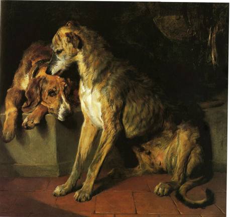 THE DOGS OF PARK AVENUE "Two Dogs" is an 1839 classic by the British animal painter Sir Edwin Henry Landseer, who specialized in dogs and horses. It is part of the collection of the Museum of the Dog, which is moving from St. Louis to 101 Park Avenue. Image: American Kennel Club Museum of the Dog