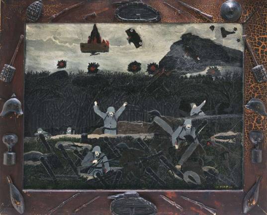 hellfire and homecomings Horace Pippin (1888–1946). "The End of the War: Starting Home," 1930–33. Oil on canvas, 26 × 30 1/16 in. Philadelphia Museum of Art, Gift of Robert Carlen, 1941.