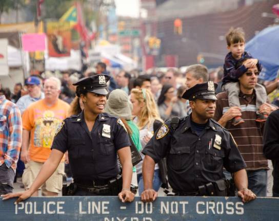 NYPD public meetings debut Officers will hold regular meetings with local residents as part of a new neighborhood policing initiative. Photo: edwardhblake, via Flickr