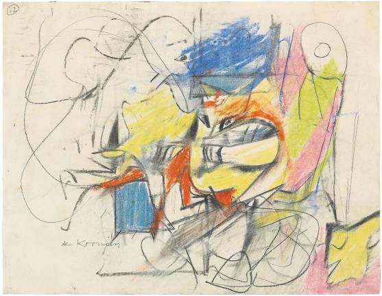 A week of master drawings Exhibitions Allan Stone Projects exhibits Willem de Kooning's pastel and crayon drawing. Photo: Master Drawings New York
