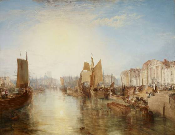 turner’s harbor views J.M.W. Turner. "Harbor of Dieppe: Changement de Domicile," exhibited 1825 but subsequently dated 1826. Oil on canvas, 68 3/8 x 88 3/4 inches. The Frick Collection, New York. Photo: Michael Bodycomb