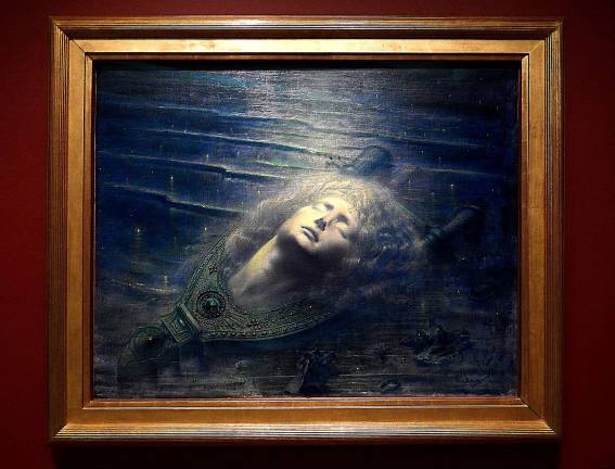 Fantastic Beasts and Femmes Fatale Jean Delville's "The Death of Orpheus," hung in the first Salon de la Rose+Croix in 1892. Photo: Adel Gorgy