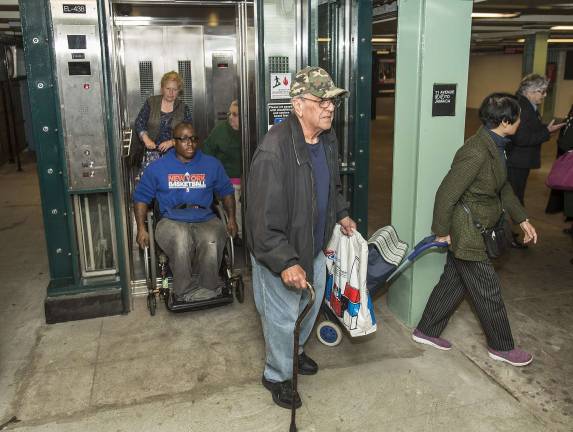 Transit agencies sued over accessibility With less than 25 percent of subway stations accessible, New York City wheelchair users often face long, complicated commutes, and few alternative options. Class actions filed in state and federal courts against the MTA hope to change that. Patrick Cashin/MTA