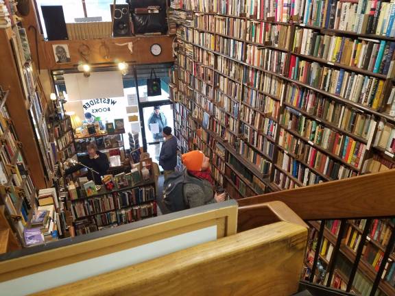 fundraising keeps westsider books open View from upstairs at Westsider Books. Photo: Jason Cohen