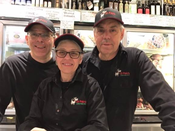 Little Italy’s first family of food Sal, Marie and Lou Di Palo, the fourth generation to run the family business. Photo: Vincent Gardino