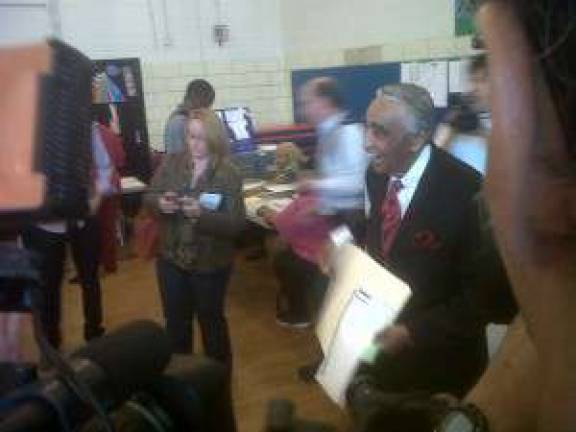 Incumbent Rep. Charlie Rangel Links Himself to Obama on Primary Day Incumbent Rep. Charlie Rangel Links Himself to Obama on Primary Day