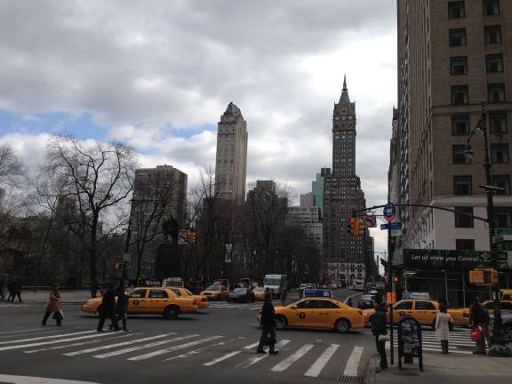 Walk this Way: City Council proposes traffic safety improvement bills Crosswalks at Central Park South and Sixth Avenue. Photo: Antonio Fucito, via flickr