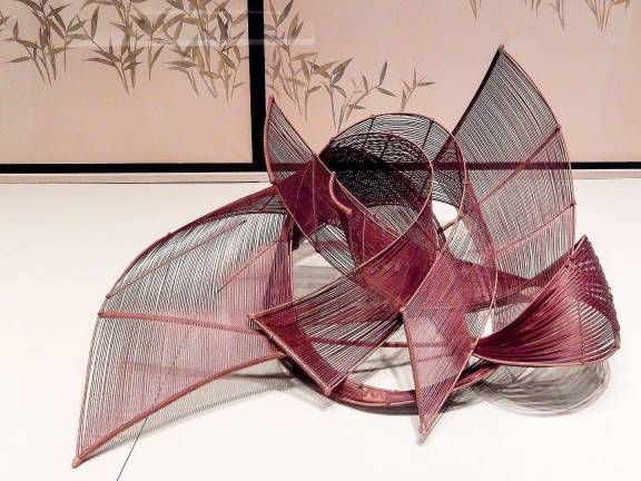 Weaving a Tale "Tide," a 1978 work by Fujitsuka Shosei, who was trained by an earlier master of bamboo form. Photo: Adel Gorgy