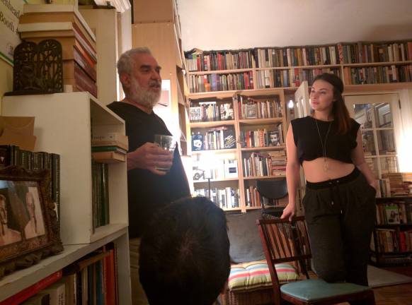 farewell to a man of books Michael Seidenberg in his apartment that for a time served as a bookstore. Photo courtesy of Daniel Karpantschof