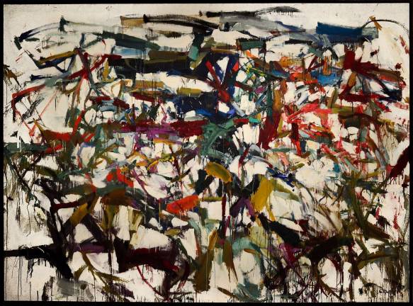 Modern Girl Power The most surprising element of Joan Mitchell's massive painting filled with controlled chaos and emotion may be its diminutive title, “Ladybug.” Photo: Adel Gorgy
