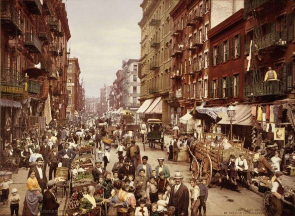 hard core Mulberry Street, Manhattan, ca. 1900. Photo: Detroit Publishing Co., Library of Congress Prints and Photographs Division