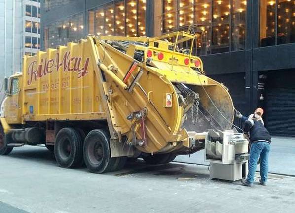 let's reduce garbage truck traffic Photo: Peter Burka, via flickr