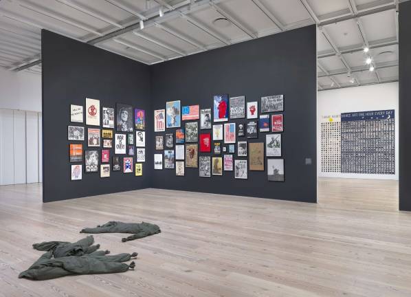 signs of the times The Whitney recently acquired a significant collection of posters related to the antiwar movement,  a selection of which is presented in the “An Incomplete History of Protest” exhibition’s “Stop the War” gallery. Photo: Ron Amstutz