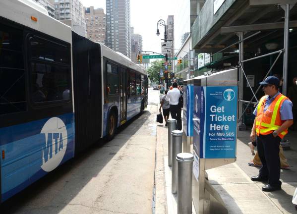 Zipping across 79th street? Select Bus Service launched on 86th Street in July 2015. Photo: Marc A. Hermann / MTA New York City Transit, via flickr