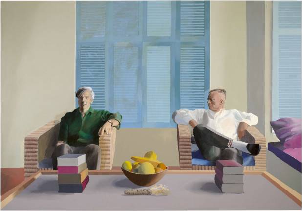 Take a Bow, David Hockney David Hockney, "Christopher Isherwood and Don Bachardy." 1968, acrylic on canvas. Private collection. © David Hockney